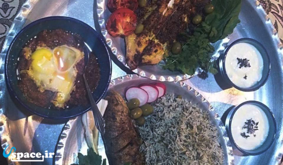 غذاهای اقامتگاه بوم گردی مخمل بانو - مازندران - تنکابن - روستای بالابند